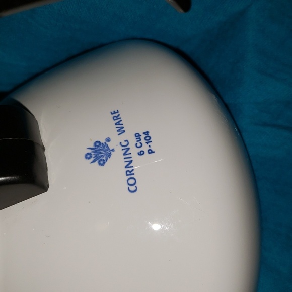 *Vintage* Blue Cornflower Corning Wear 6 Cup Tea Pot P-104 - Picture 4 of 9